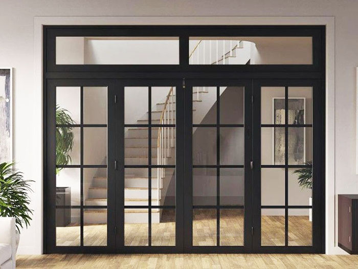 Mẫu cửa sắt 4 cánh đơn giản đẹp